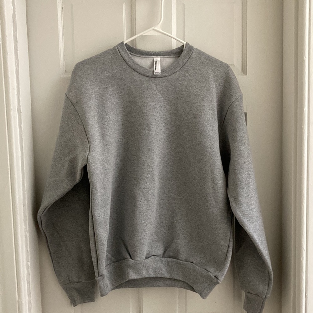 American Apparel Fleece Crew Neck Cotton Blend Sweatshirt NWOT